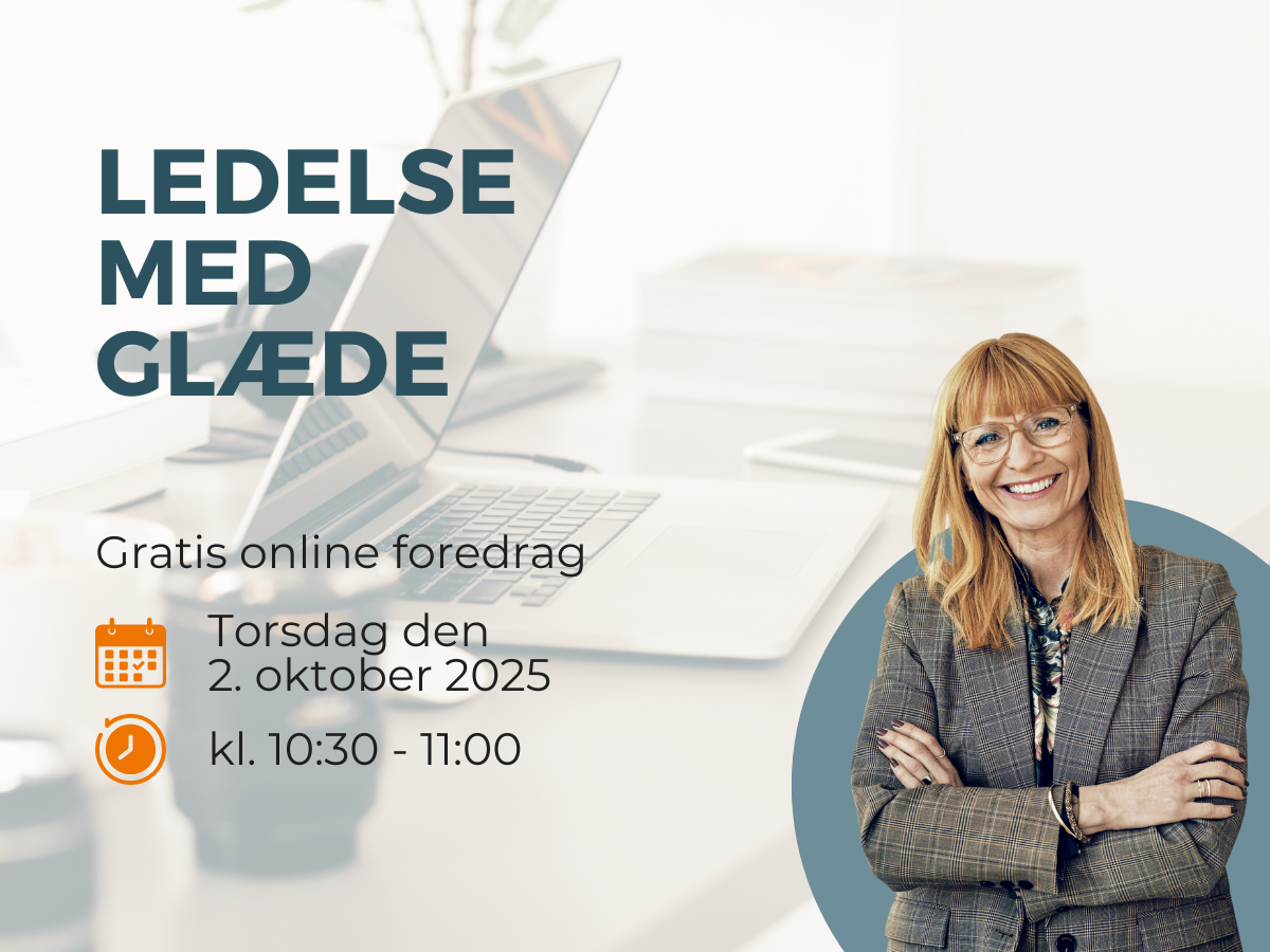 Gratis online foredrag om ledelse med glæde