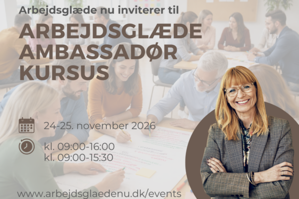 Arbejdsglæde ambassadør kursus - november 2026