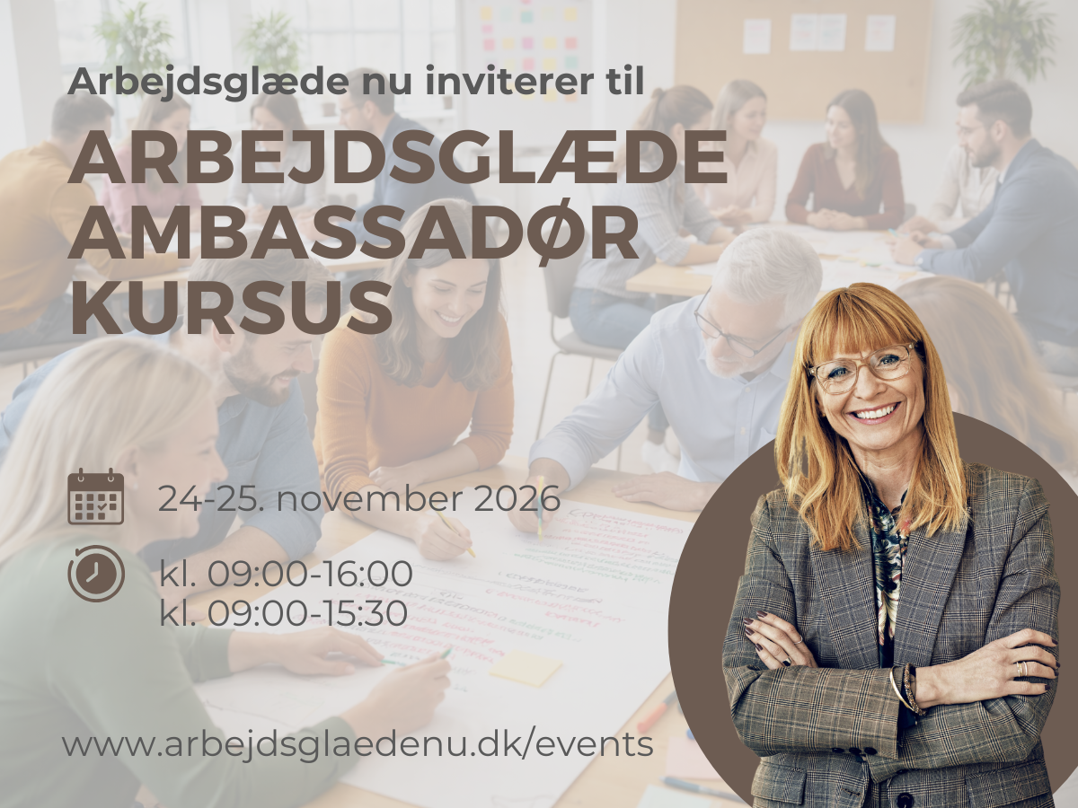 Arbejdsglæde ambassadør kursus - november 2026
