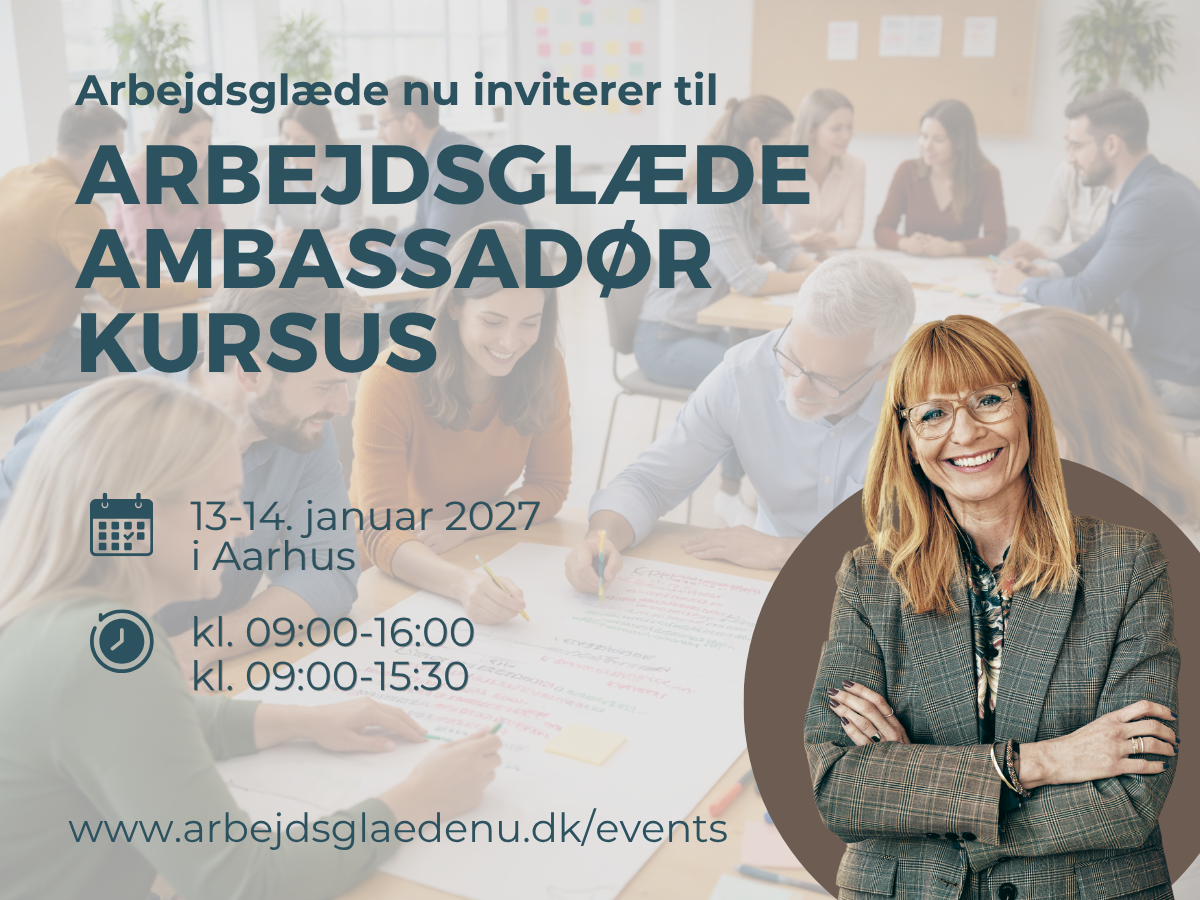Arbejdsglæde ambassadør kursus - Aarhus januar 2027